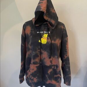 Pooh Bear Tie-Dye Hoodie Disney brand small
